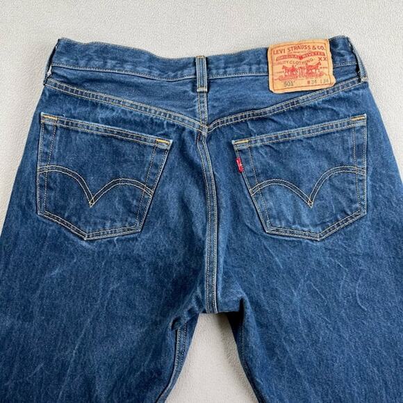 Levi's‎ Jeans Mens 34x34 Blue 501 Straight Leg Button Fly Denim Streetwear Y2K - Picture 6 of 16
